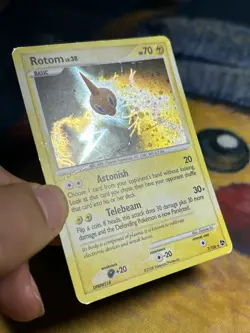 Rotom 7/106 DP Great Encounters Holo Rare Pokemon Card HP SWIRL - Image 4