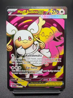 Mega Audino ex 253/217 Full Art Ascended Heroes Ultra Rare Pokemon Card - Image 1
