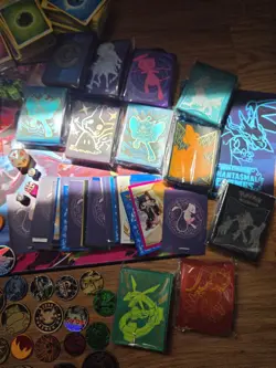 Pokemon Mixed Cards, Coins, Accesories, Binders, Sleeves, Etc, Huge Lot! - Image 3