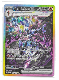 Pokemon TCG Ceruledge EX Prismatic Evolutions Card 147/131 - Image 1
