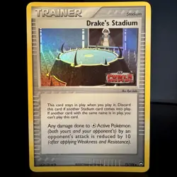 Drake's Stadium Trainer EX Power Keepers 72/108 Reverse Holo Rare Pokemon Card - Image 1