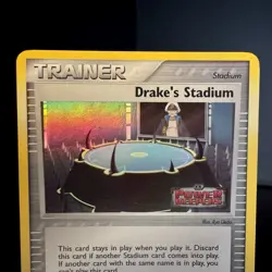 Drake's Stadium Trainer EX Power Keepers 72/108 Reverse Holo Rare Pokemon Card - Image 2