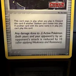Drake's Stadium Trainer EX Power Keepers 72/108 Reverse Holo Rare Pokemon Card - Image 3
