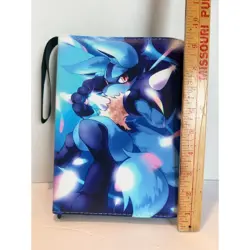 Pokemon Lucario Trading Card Binder 4-Pocket Zip Binder 400 Card Collector Album - Image 4