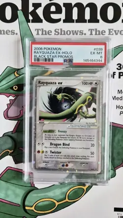Pokemon TCG Rayquaza EX Nintendo Black Star Promos Holo Card 39 PSA 6 - Image 1