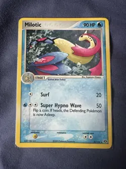 Milotic 8/106 Holo Rare EX Emerald Pokemon Card Vintage 2005 LP - Image 1