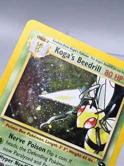 Koga’s Beedrill 9/132 Gym Challenge Holo Rare Pokemon Card WOTC LP - Image 5