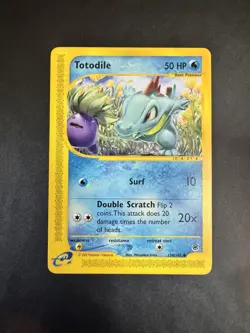 Totodile Pokemon TCG Expedition Base Set Common Card #134/165 - Image 1