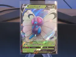 001/189 Pokemon TCG Trading Card - Butterfree V - Ultra Rare - NM - Image 1