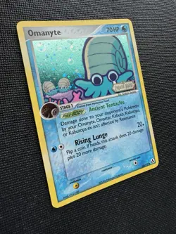 Omanyte 60/92 Reverse Holo EX Legend Maker STAMPED Pokemon Card 2006 NM - Image 2