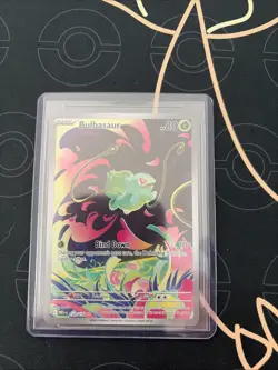 Pokemon TCG Mega Evolutions Bulbasaur Illustration Rare Card 133/132 - Image 1