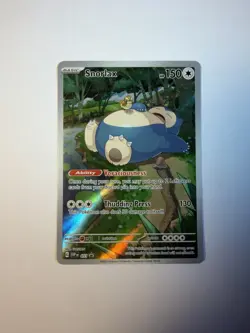 Pokemon TCG Snorlax ETB Promo Scarlet & Violet 151 Black Star Holo Card #051 - Image 1