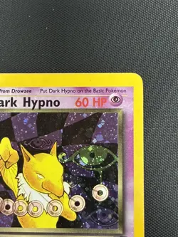Pokemon Dark Hypno TCG Holo Rare Card 9/82 - Image 3