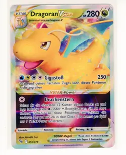 ~DE~ GERMAN Dragoran VStar 050 V Star Go Pokemon Card (Z1) Dragonite - Image 1