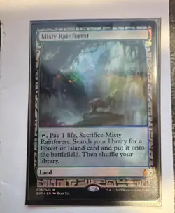 Magic: The Gathering Misty Rainforest Foil Zendikar Expeditions Mythic 025/045 - Image 1