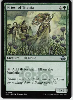 Priest of Titania Modern Horizons 3 Uncommon Magic: The Gathering NM/M - Image 1