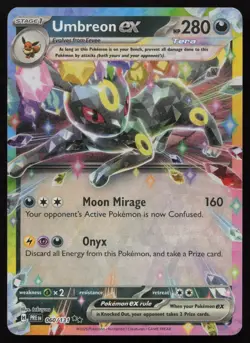 Umbreon ex 060/131 Holo Double Rare Prismatic Evolutions Pokemon English NM - Image 1