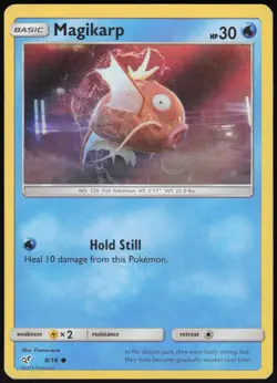 Magikarp 8/18 Common Detective Pikachu Pokemon Moderately Played - Image 1