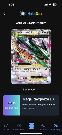 Pokemon TCG M Rayquaza EX 105/171 Best of XY Japanese Set 2017 NM/Mint Condition - Image 3