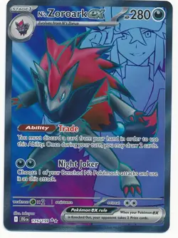 2025 POKEMON SCARLET & VIOLET JOURNEY TOGETHER FULL ART N'S ZOROARK EX #175 MINT - Image 1