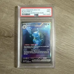 Pokemon Blastoise ex 200/165 SIR Sv: Scarlet & Violet 151 PSA 9 MINT - Image 1