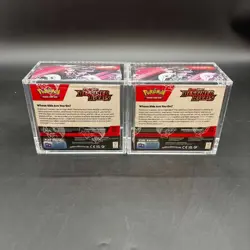 Lot (2) Pokemon SV10 Destined Rivals English Booster Boxes Sealed w/Acrylic Case - Image 2
