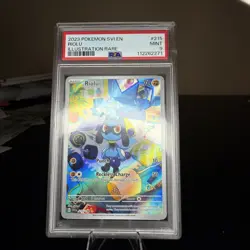 2023 Pokemon Scarlet & Violet Riolu 215/198 - PSA 9 - Mint - Image 1