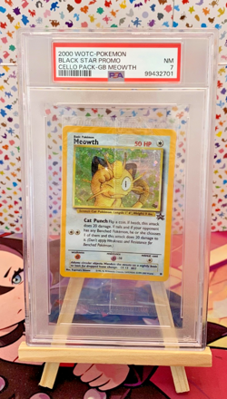 2000 pokemon black star promo gameboy meowth sealed PSA 7 POP 21 - Image 1