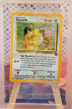 2000 pokemon black star promo gameboy meowth sealed PSA 7 POP 21 - Image 2