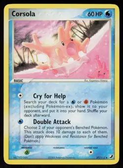 Corsola 37/115 Uncommon Unseen Forces Pokemon Moderately Played - Image 1
