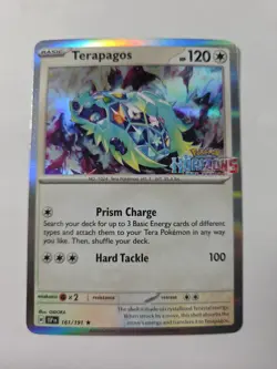Terapagos 161/191 Surging Sparks Horizons Stamped Promo Holo Pokemon TCG 2024 NM - Image 1
