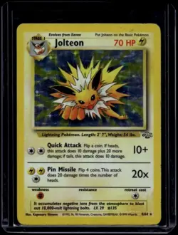 Pokemon TCG Jolteon 4/64 Jungle Holo Rare HP - Image 1