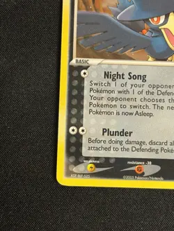 Murkrow #30/115 EX Unseen Forces Stamped Reverse Holo Pokemon - 2005 LP+/NM- - Image 5