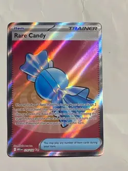 Rare Candy 175/132 Me01: Mega Evolution Full Art Holo Pokemon TCG - Image 1