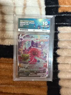 Pokemon Gengar VMAX Alt Art 271/264 Ace 10 Gem Mint Fusion Strike - Image 1