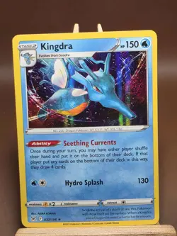 Pokemon Kingdra 037/196 Holo Rare SWSH11 Lost Origins LP - Image 1