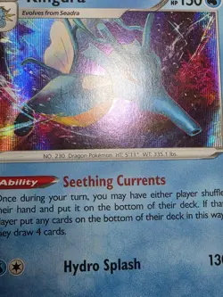 Pokemon Kingdra 037/196 Holo Rare SWSH11 Lost Origins LP - Image 5
