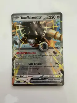 Bouffalant ex 077/086 Double Rare White Flare Pokemon Near Mint - Image 1
