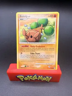 NM Near Mint 2007 Pokemon Diamond & Pearl Bonsly Common 71/130 - Image 1