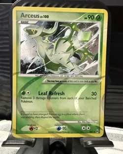 Nintendo Pokemon TCG Arceus AR2 Holo Rare 2009 English 90 HP Basic Leaf Refresh - Image 1
