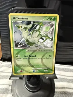 Nintendo Pokemon TCG Arceus AR2 Holo Rare 2009 English 90 HP Basic Leaf Refresh - Image 2
