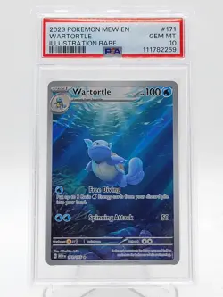 WARTORTLE 2023 POKEMON 151 ILLUSTRATION RARE #171/165 PSA 10 Q3963 - Image 1