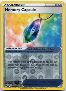 MEMORY CAPSULE 155/185 UNCOMMON VIVID VOLTAGE POKEMON REVERSE HOLO MP - Image 1