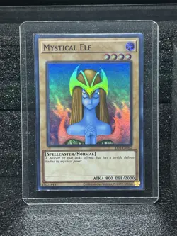 Konami Yu-Gi-Oh! Mystical Elf LOB-EN062 Holo Spellcaster Normal English - Image 1