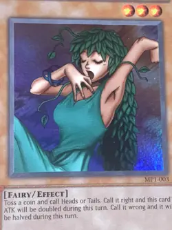 yugioh GODDESS OF WHIM MP1-003 Super McDonalds Promo Lightly Played (Excellent) - Image 2