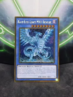 Yugioh Blue-Eyes Chaos MAX Dragon MVP1-ENG04 Gold Rare 1st Edition NM - Image 1