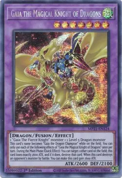 Yugioh - Gaia the Magical Knight of Dragons (1st Edition) - MP21-EN124 (P) - Image 1