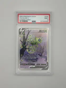 PSA 9 - Celebi V 245/264 Pokemon TCG Sword & Shield Fusion Strike Alternate Art - Image 1