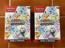 Pokemon Scarlet & Violet Prismatic Evolutions Booster Bundle TCG - Set of 2 NEW - Image 1