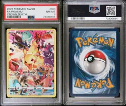 PSA 8 Pikachu 160/159 Secret Rare 2023 Pokemon Crown Zenith #160 FA Full Art - Image 3